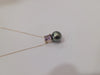 Pendant Necklace Tahiti Pearl 9 mm AAA, Precious Stone, 18K Solid Gold | The South Sea Pearl |  The South Sea Pearl