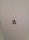 Pendant Necklace Tahiti Pearl 9 mm AAA, Precious Stones, 18K Solid Gold | The South Sea Pearl |  The South Sea Pearl