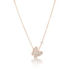 Pendant Necklace made in Gold Plated Silver and Zircon Stones | The South Sea Pearl |  The South Sea Pearl
