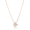 Pendant Necklace made in Gold Plated Silver and Zircon Stones | The South Sea Pearl |  The South Sea Pearl
