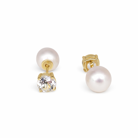 Cultured pearl earrings (Pinctada maxima) — The South Sea Pearl
