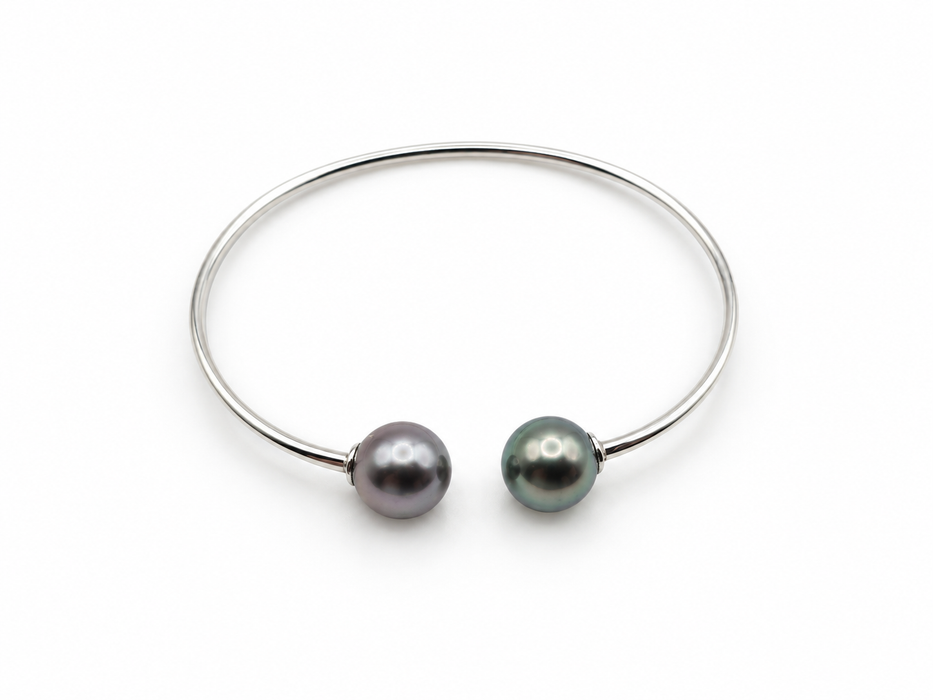 Pulsera de Perlas de Tahití 9-10 mm AAA Redonda Forma y Alto Lustre