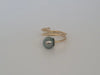 Ring of a Tahiti Pearl 9 mm AAA, Diamonds and 18K Solid Gold |  The South Sea Pearl |  The South Sea Pearl