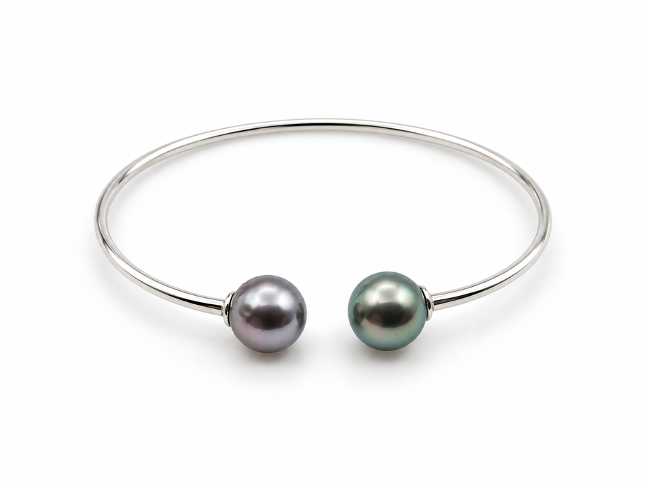 Pulsera de Perlas de Tahití 9-10 mm AAA Redonda Forma y Alto Lustre