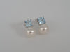 South Sea Pearls and Precious Stones Blue Topaz Earrings |  The South Sea Pearl |  The South Sea Pearl