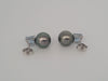 Stud Earrings of a Tahiti Pearls AAA Quality, size 9 mm, Precious Stones, 18K Solid Gold | The South Sea Pearl |  The South Sea Pearl