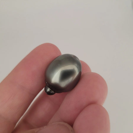 Tahiti Loose Pearl large 15 x 20 mm Dark Color Tear-Drop Shape | The South Sea Pearl |  The South Sea Pearl