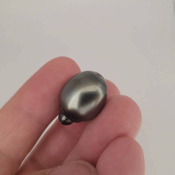 Tahiti Loose Pearl large 15 x 20 mm Dark Color Tear-Drop Shape | The South Sea Pearl |  The South Sea Pearl