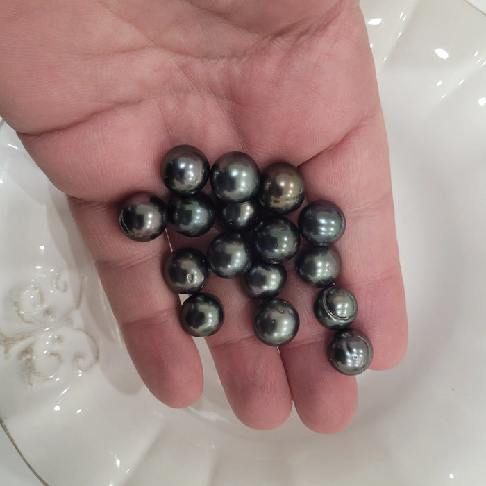 Tahiti Loose Pearls 11-12 mm Dark Color Very High Luster |  The South Sea Pearl |  The South Sea Pearl