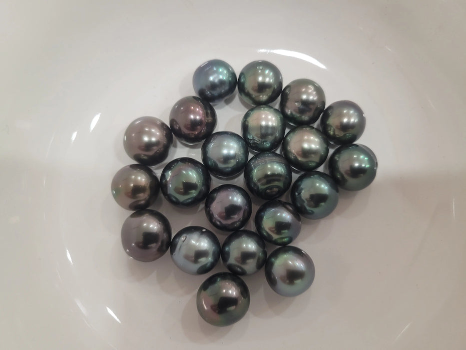 Tahiti Loose Pearls 11-12 mm Semi-round Natural Multicolor and Very High Luster | The South Sea Pearl |  The South Sea Pearl