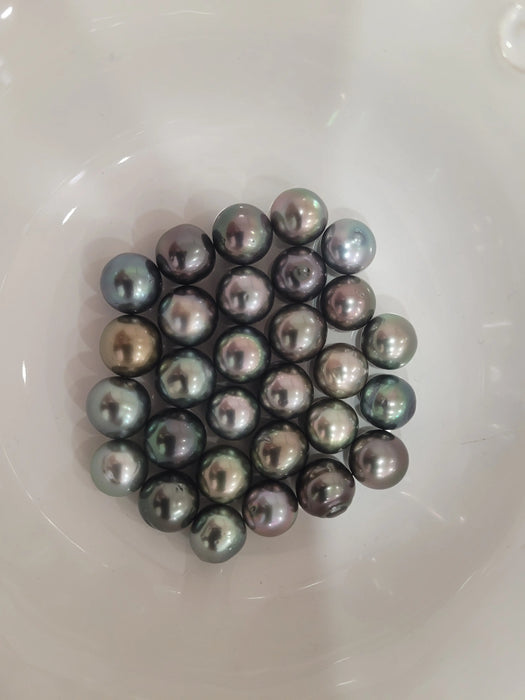 Tahiti Loose Pearls 11-12 mm Semi-round Natural Multicolor and Very High Luster | The South Sea Pearl |  The South Sea Pearl