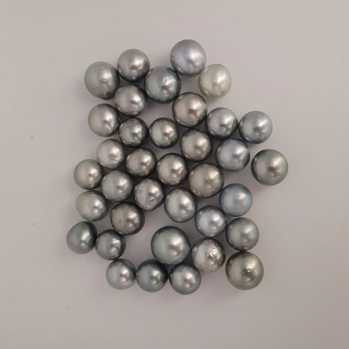Tahiti Loose Pearls 12-13 mm Silver Color AAA | The South Sea Pearl |  The South Sea Pearl