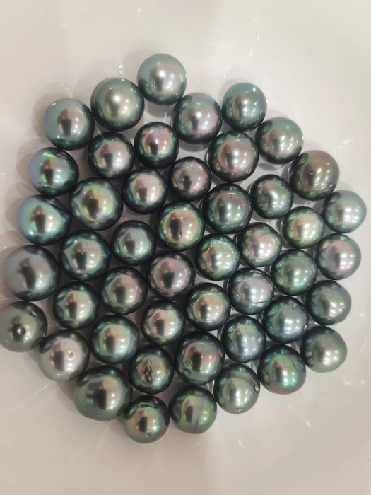 Tahiti Loose Pearls AAA Dark Green Natural Color with Very High Luster | The South Sea Pearl |  The South Sea Pearl
