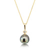 Tahiti Pearl 9-10 mm AAA dark color and very  high Luster | The South Sea Pearl |  The South Sea Pearl