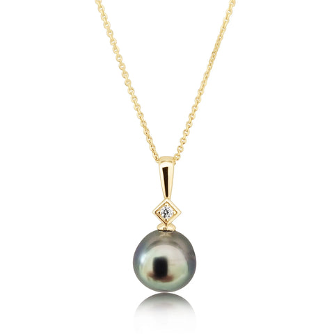 Tahiti Pearl 9-10 mm AAA dark color and very  high Luster | The South Sea Pearl |  The South Sea Pearl