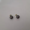 Tahiti Pearl 9 mm round, Yellow Gold 9K,  Emeralds Precious Stones | The South Sea Pearl |  The South Sea Pearl