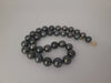 Tahiti Pearl Necklace 12-14 mm Dark Natural Color and High Luster 18K Gold Clasp | The South Sea Pearl |  The South Sea Pearl
