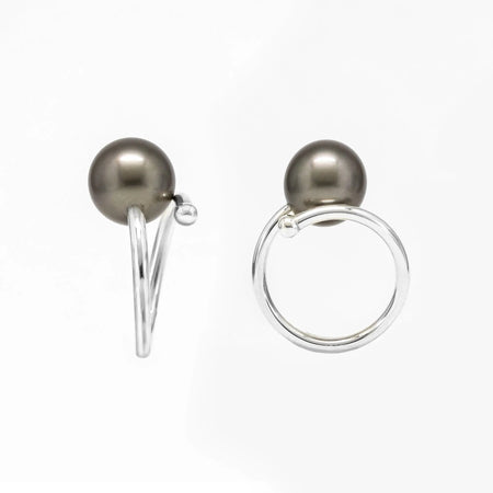 Tahiti Pearl Ring 10 mm Round Natural Color AAA Quality | The South Sea Pearl |  The South Sea Pearl