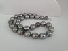 Tahiti Pearl necklace 12-14 mm Dark Grey Color and High Luster |  The South Sea Pearl |  The South Sea Pearl