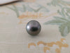 Tahiti Pearl of large size 17 mm dark color semi-round shape | The South Sea Pearl |  The South Sea Pearl