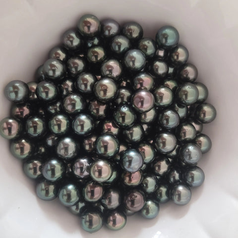 Multicolor Tahitian cultured pearl jewellery 11-12mm round (Pinctada margaritifera) — The South Sea Pearl
