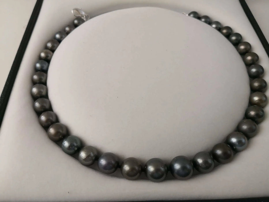 Tahiti Pearls 11-13 mm Round dark natural color and luster - Only at  The South Sea Pearl