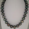 Tahiti Pearls 12-13 mm Very High Luster Dark Green Color 18K Gold Clasp | The South Sea Pearl |  The South Sea Pearl