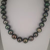 Tahiti Pearls 12-13 mm Very High Luster Dark Green Color 18K Gold Clasp | The South Sea Pearl |  The South Sea Pearl