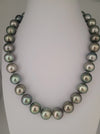 Tahiti Pearls 12-14 mm Natural Color and very High Luster, 18K Gold clasp | The South Sea Pearl |  The South Sea Pearl