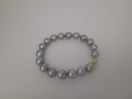 Tahiti Pearls Bracelet 9-10 mm AAA, 18K Gold Clasp | The South Sea Pearl |  The South Sea Pearl