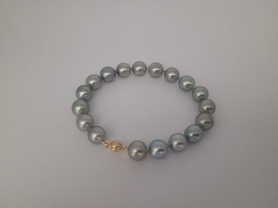 Tahiti Pearls Bracelet 9-10 mm AAA, 18K Gold Clasp | The South Sea Pearl |  The South Sea Pearl