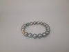 Tahiti Pearls Bracelets of 9-10 mm AAA Quality Natural Silver Color 19 cm long 18K Gold Clasp | The South Sea Pearl |  The South Sea Pearl