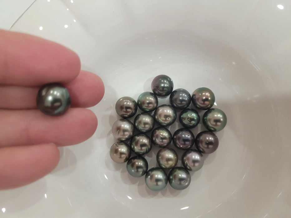 Tahiti Pearls Loose Round 13-14 mm Natural Color High Luster | The South Sea Pearl |  The South Sea Pearl