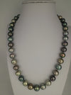 Tahiti Pearls Natural Multicolor 10-11 mm Round, 18K Gold Clasp | The South Sea Pearl |  The South Sea Pearl