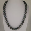 Tahiti Pearls Necklace 10-11 mm Black Color 18K Gold clasp | The South Sea Pearl |  The South Sea Pearl