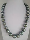 Tahiti Pearls Necklace large size 12-14 mm of Dark Natural Color |  The South Sea Pearl |  The South Sea Pearl