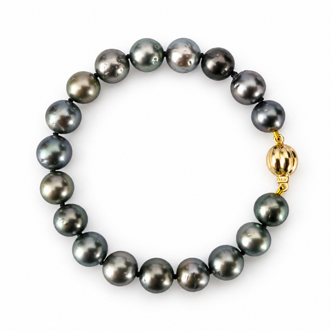 Pulseira de pérola do Taiti 8-9mm