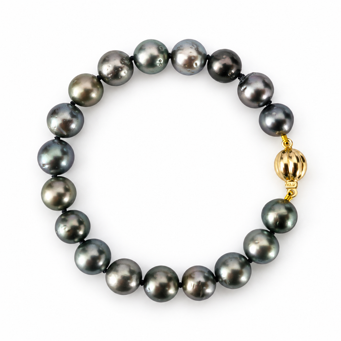Pulseira de pérola do Taiti 8-9mm