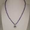 Tanzanite Precious Stones Necklace, Tahiti Pearl, Diamond, White Gold 18K |  The South Sea Pearl |  The South Sea Pearl