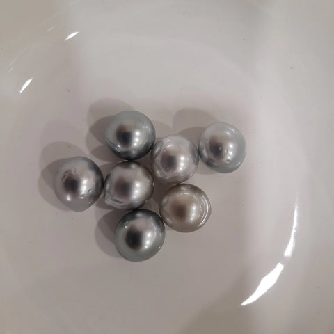 Loose dark Tahitian cultured pearls 13mm drop in .925 sterling silver (Pinctada margaritifera) — The South Sea Pearl