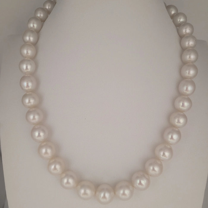 White South Sea Pearls 11-13 mm Very High Luster 18K Gold Clasp | The South Sea Pearl |  The South Sea Pearl