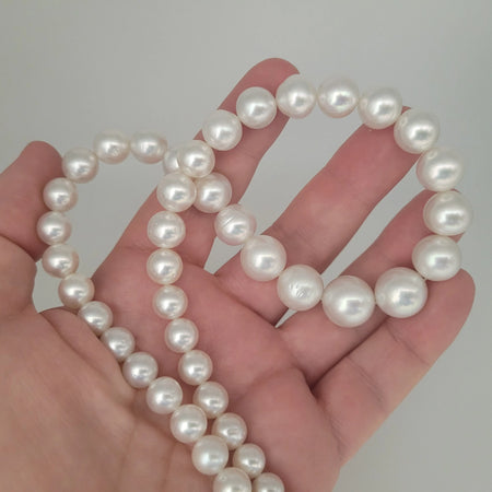 White South Sea Pearls 7-13 mm Very High Luster 18K Gold Clasp | The South Sea Pearl |  The South Sea Pearl