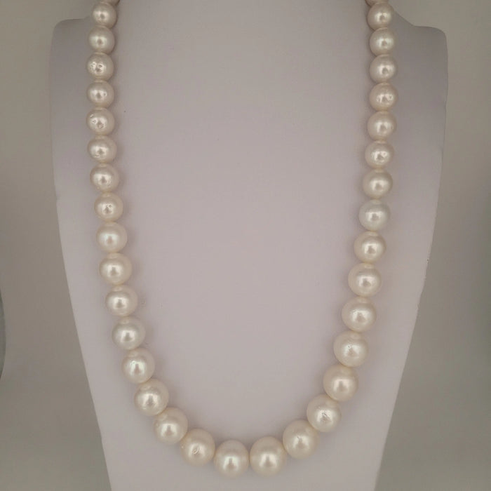 White South Sea Pearls Round 8-13 mm 18K Gold Clasp | The South Sea Pearl |  The South Sea Pearl