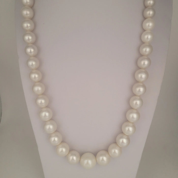 White South Sea Pearls Round 8-15 mm 18K Gold Clasp | The South Sea Pearl |  The South Sea Pearl