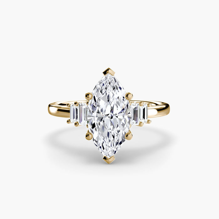 Baguette Accent Solitaire - MIMUKA