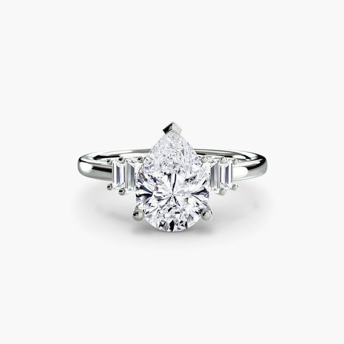 Baguette Accent Solitaire - MIMUKA
