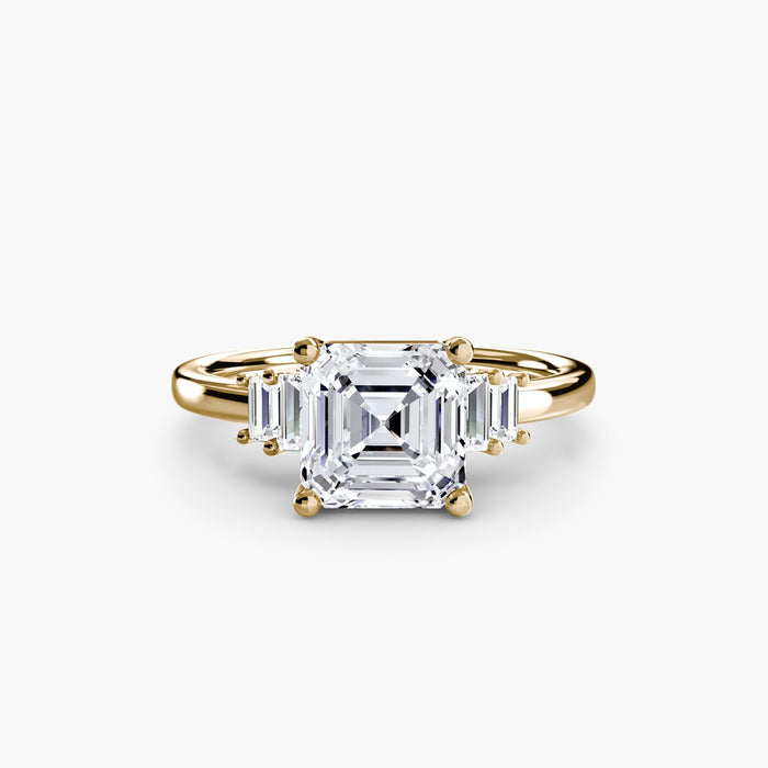 Baguette Accent Solitaire - MIMUKA