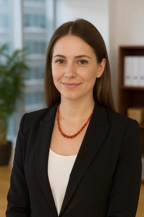 Collar de Coral Rojo Auténtico, Cierre de Oro Amarillo 18K, 45 cm - MIMUKA