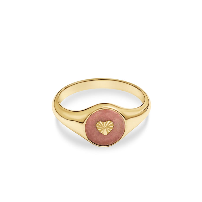Heart Ring Silver Gold Plated - MIMUKA