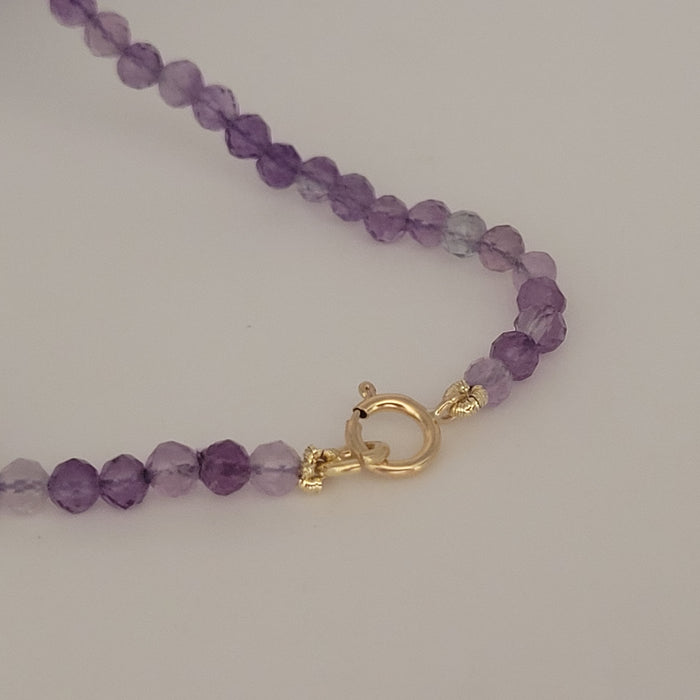 Necklace crafted from natural gemstones and fine 18K yellow gold. - MIMUKA